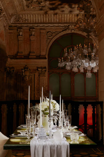Сервировка в Maison Baccarat