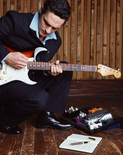 Ручка Fender, натуральный лак, позолота, золотая пудра