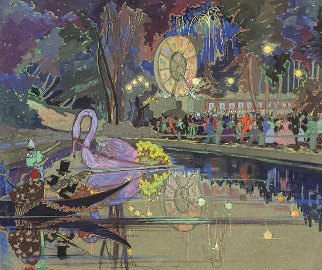 «Карнавал в парке культуры и отдыха», Борис Тимин, 1930-е 