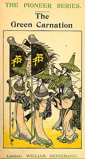 Обложка первого издания «Зеленой гвоздики» Роберта Хиченза, 1894 год