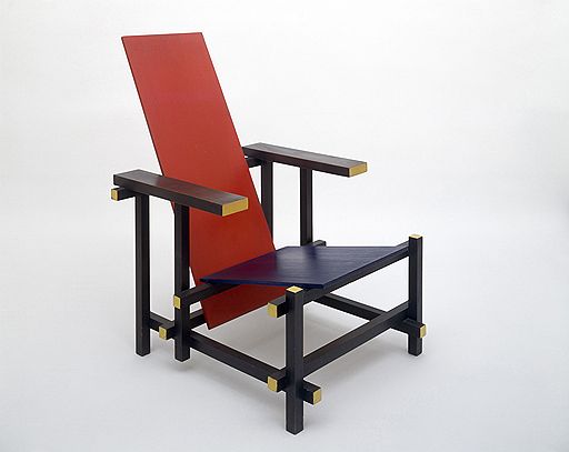 Геррит Ритвельд. «Красно-синий стул», 1918 год