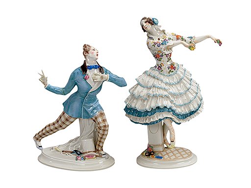 Персонажи из балета «Карнавал» в постановке Михаила Фокина. Паул Шойрих, 1914 год