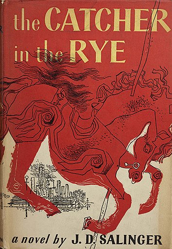 Суперобложка первого издания романа Дэвида Сэлинджера «Над пропастью во ржи», 1951 год