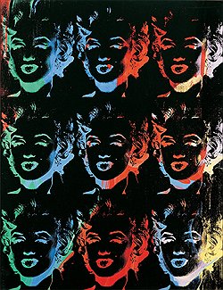 Энди Уорхол. «Десять разноцветных Мэрилин», 1976–1986 годы