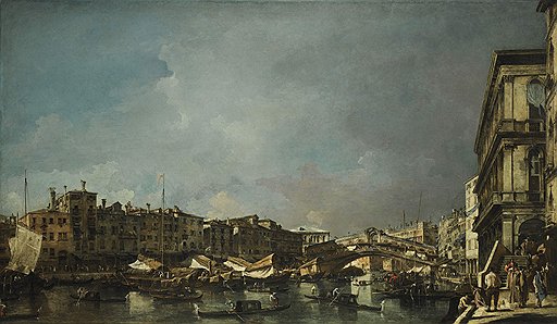 Франческо Гварди. &quot;Венеция, вид на мост Риальто с набережной Карбон&quot;, XVIII век. Sotheby&#39;s, эстимейт &amp;pound;15-20 млн