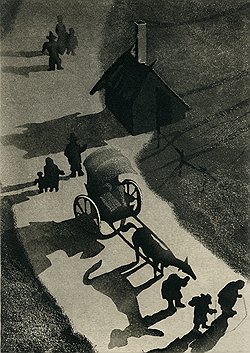 Иллюстрация к "Лунным картинкам" Ганса Христиана Андерсена, 1942 год  