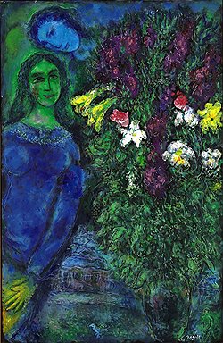 Марк Шагал. "Жена художника", 1970 год, эстимейт $2-3 млн