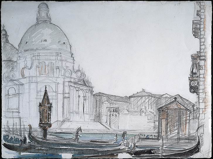 Борис Иофан. &quot;Венецианский вид. Большой канал с церковью Санта-Мария-делла-Салюте&quot;, 1934 год