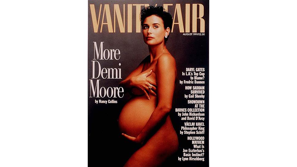 Деми Мур на обложке Vanity Fair, 1991 год