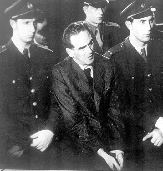Рудольф Сланский на заседании суда, 1 ноября 1952 года 
