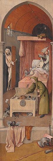 &quot;Смерть скупца&quot;, 1500–1510 годы. Из коллекции Национальной галереи искусства в Вашингтоне