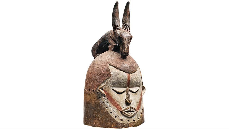 Антропоморфная маска-шлем. Конго, народность суку, XX век