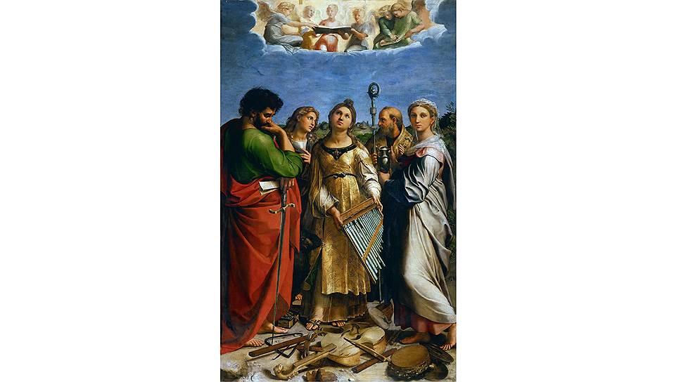 &quot;Экстаз святой Цецилии со святым Павлом, Иоанном Евангелистом, Августином и Марией Магдалиной&quot;, около 1515 года