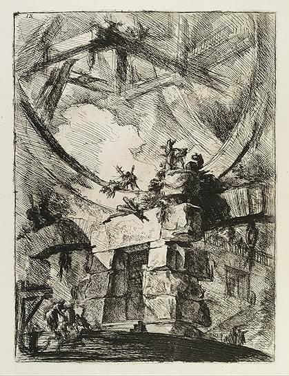 Джованни Пиранези. «Огромное колесо».
Из серии «Воображаемые темницы», 1761 год