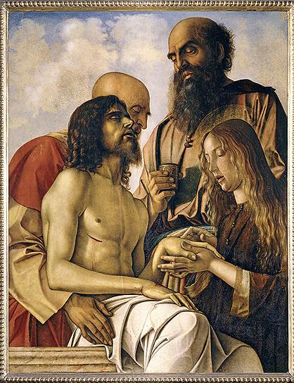 Джованни Беллини. &quot;Оплакивание Христа с Иосифом Аримафейским, Никодимом и Марией Магдалиной&quot;, около 1471-1474 годов 