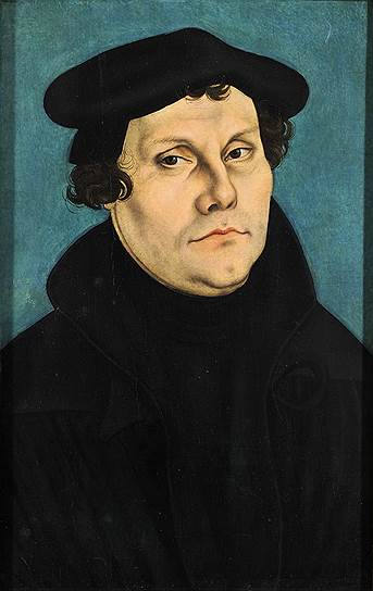 Лукас Кранах Старший. &quot;Портрет Мартина Лютера&quot;, 1528 год 
