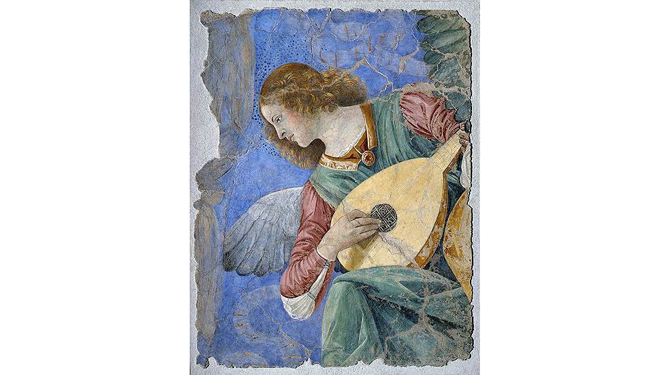 Mелоццо да Форли. «Aнгел, играющий на лютне», 1480 год