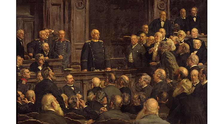 Эрнст Хенселер. «Отто фон Бисмарк в Рейхстаге, 6 февраля 1888 года» 