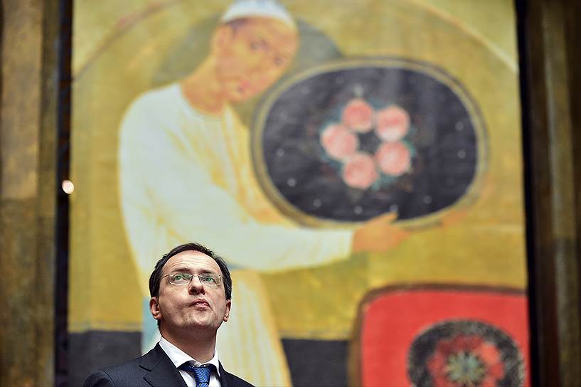  Глава Министерства культуры Владимир Мединский на вернисаже выставки "Сокровища Нукуса" в ГМИИ им. А.С. Пушкина  