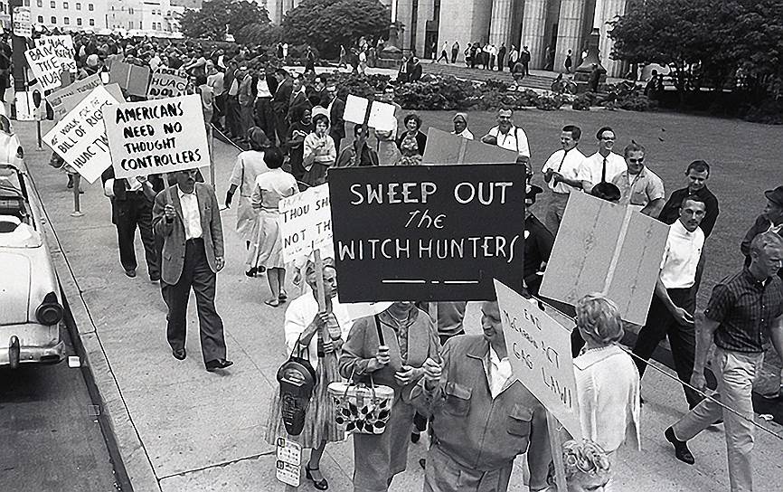 Демонстрация против деятельности комиссии по расследованию антиамериканской деятельности. Лос-Анджелес, 1962 год 