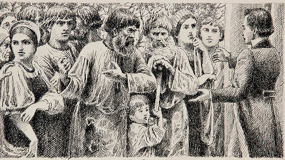 Александр Самохвалов. Иллюстрация к «Путешествию из Петербурга в Москву», 1949 год