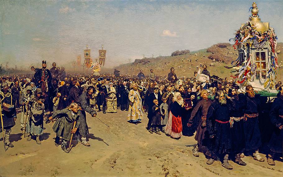 Илья Репин. «Крестный ход в Курской губернии», 1880-1883 годы