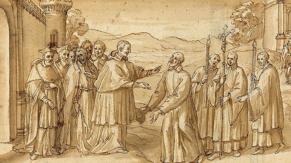 «Встреча Карло Борромео и Филиппо Нери», около 1600 года 