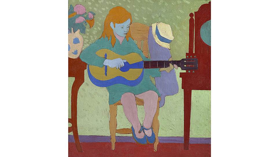 Борис Ермолаев. «Девушка с гитарой», 1940-е годы