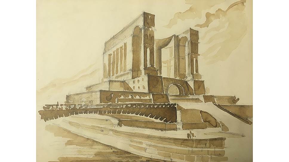 Евгений Стамо. Проект Музея мировой революции, 1936 