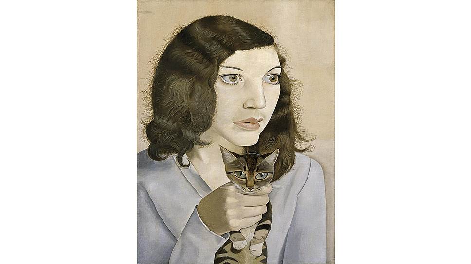 Люсьен Фрейд. «Девушка с котенком», 1947