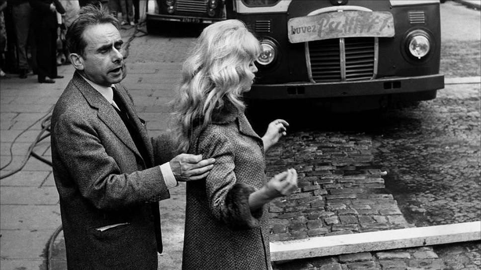 Анри-Жорж Клузо и Брижит Бардо на съемках «Истины», 1960