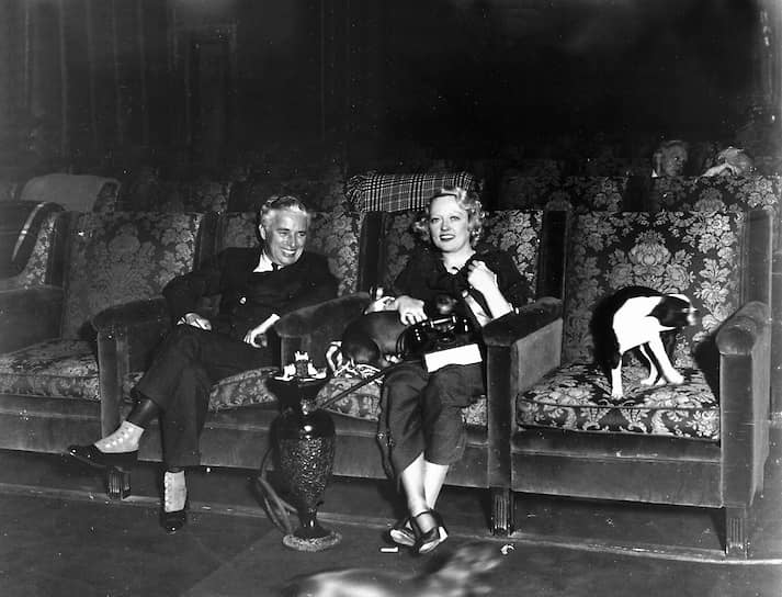Чарли Чаплин и Мэрион Дэвис, около 1929