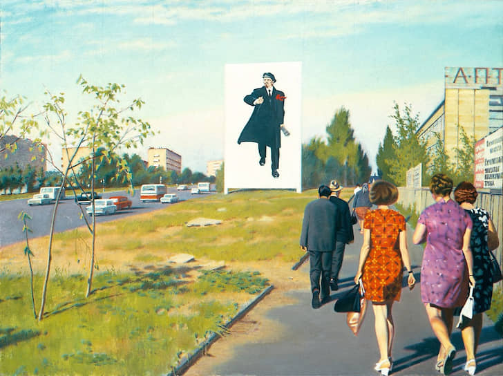 Эрик Булатов. "Улица Красикова", 1977