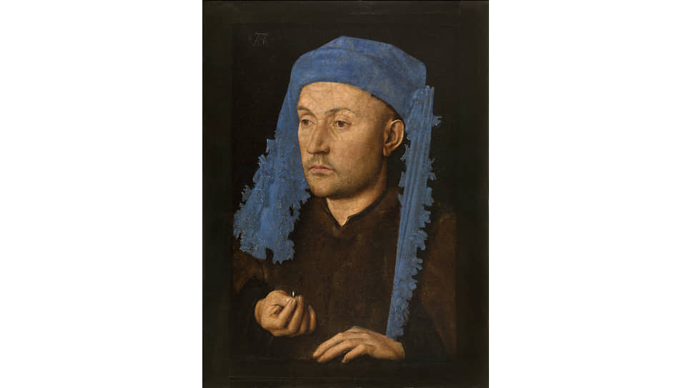 Ян ван Эйк. «Портрет мужчины в голубом шапероне», 1430