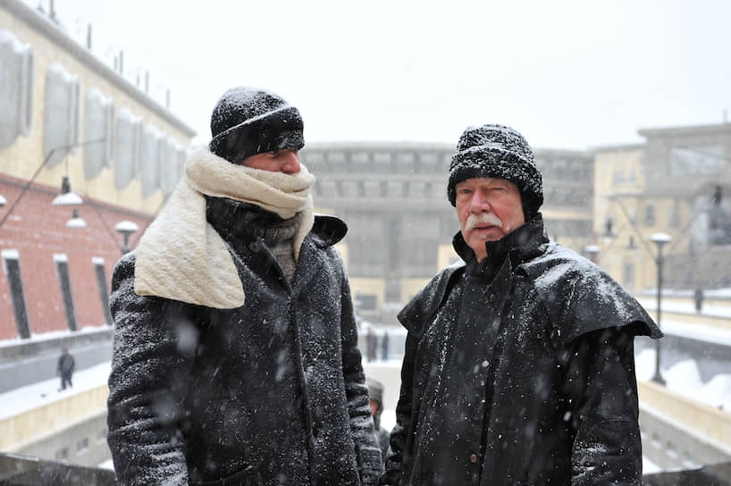 Юрген Юргес на съемках «ДАУ»
