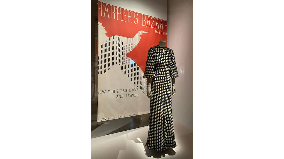 Платье Jeanne Lanvin SS 35 и обложка Harper’s Bazaar, май 1935
