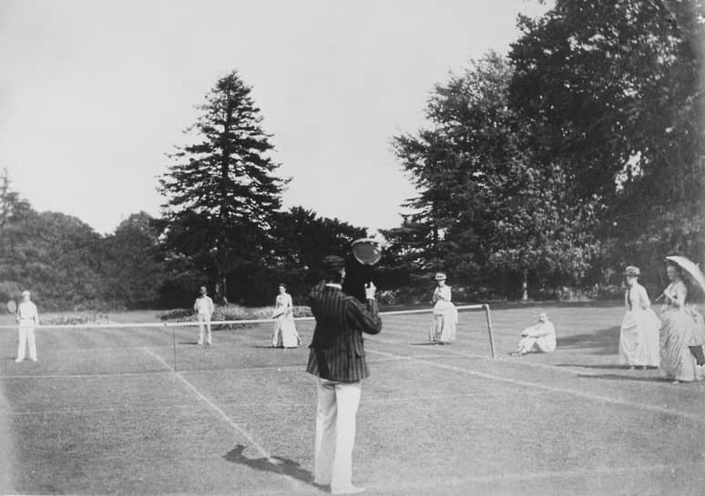 Игра в теннис, Восточный Йоркшир, 1880