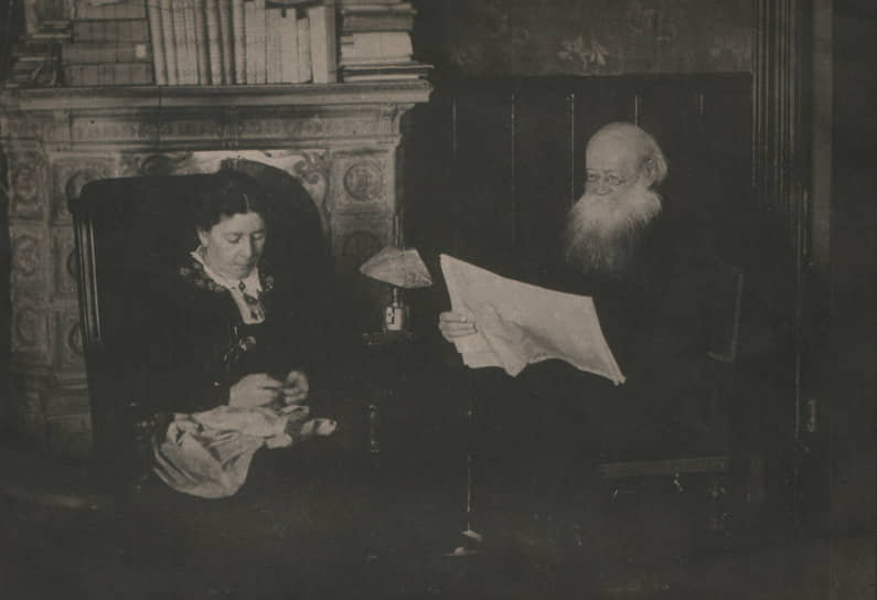 Петр Кропоткин с женой, 1918–1921