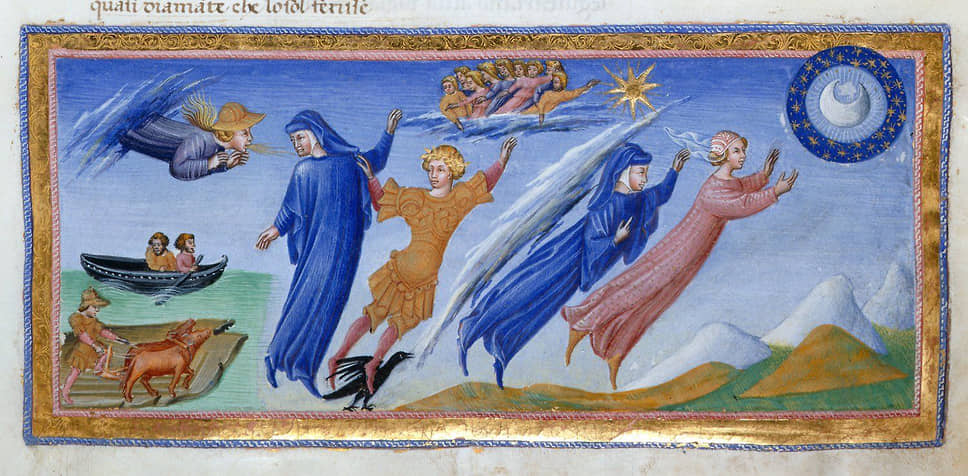 Джованни ди Паоло. Иллюстрация к «Божественной комедии» Данте Алигьери, 1440–1450