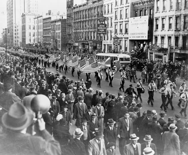 Парад «Германо-американского союза» в Нью-Йорке, 1939