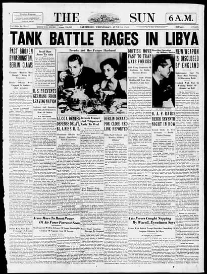 The Baltimore Sun, 18 июня 1941