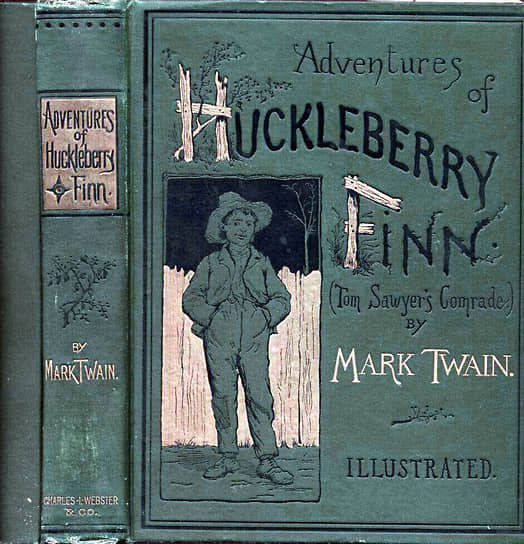 Первое американское издание «Приключений Гекльберри Финна», 1885