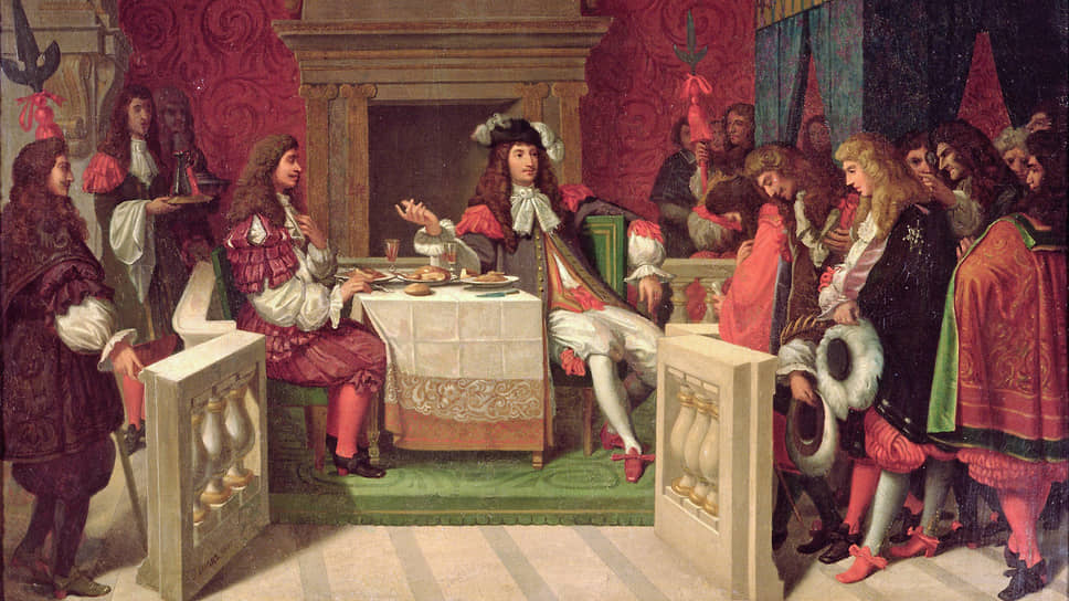 Жан Огюст Доминик Энгр. «Людовик XIV, обедающий с Мольером», 1857