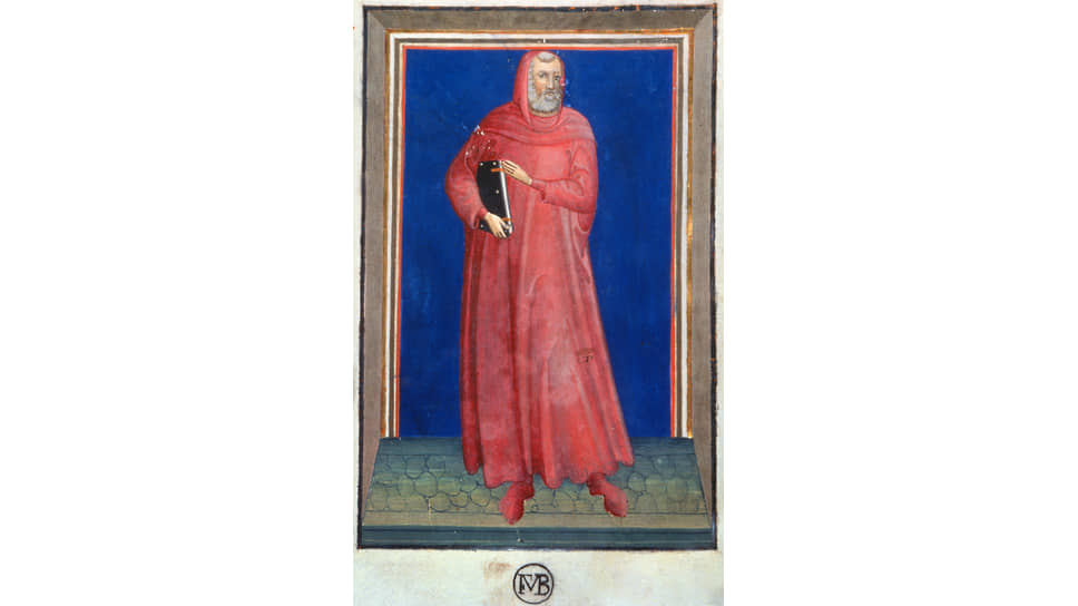 Портрет Марка Туллия Цицерона из манускрипта «О пределах добра и зла», 1410