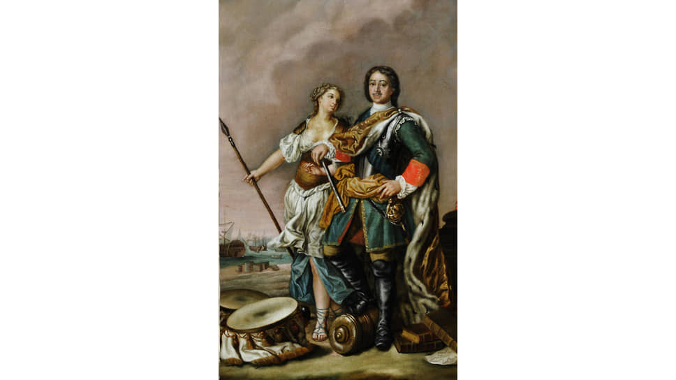 Якопо Амигони. «Петр I с Минервой», XVIII век