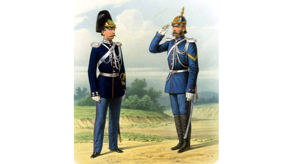 Парадная и походная формы жандармских команд, 1872