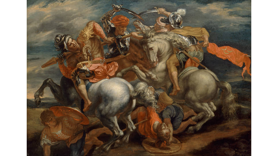 Питер Пауль Рубенс. «Битва Штандартов», 1605. Копия фрески Леонардо да Винчи
