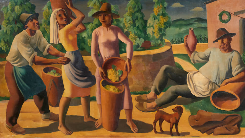 Карл Хаук. «Сбор винограда в Италии», 1930