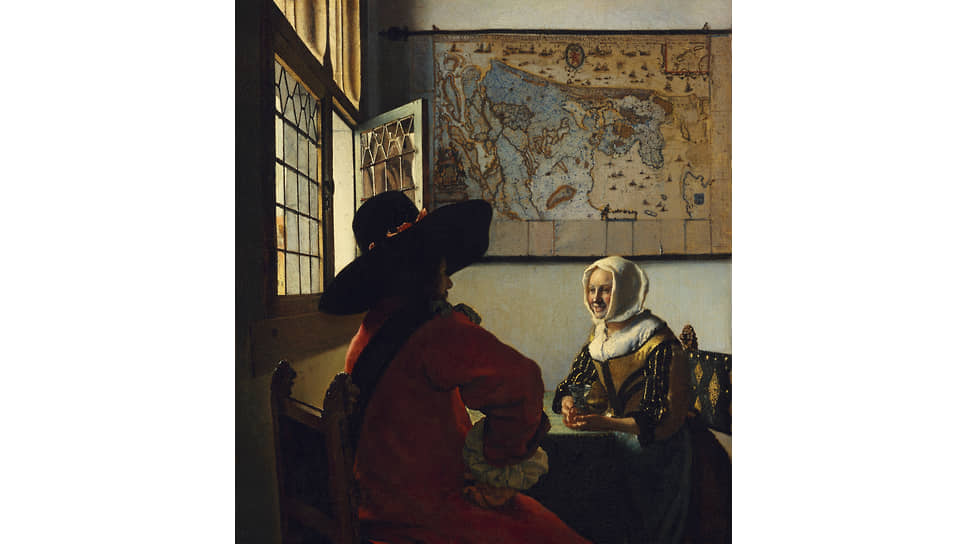 Ян Вермеер. «Офицер и смеющаяся девушка», 1657–1658