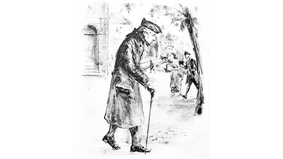 Джордж Вольф. «Иммануил Кант на прогулке», 1924